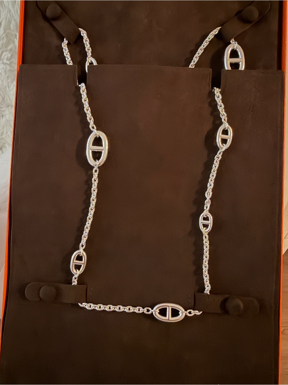 Hermes Farandole long necklace 120cm brand new with box.